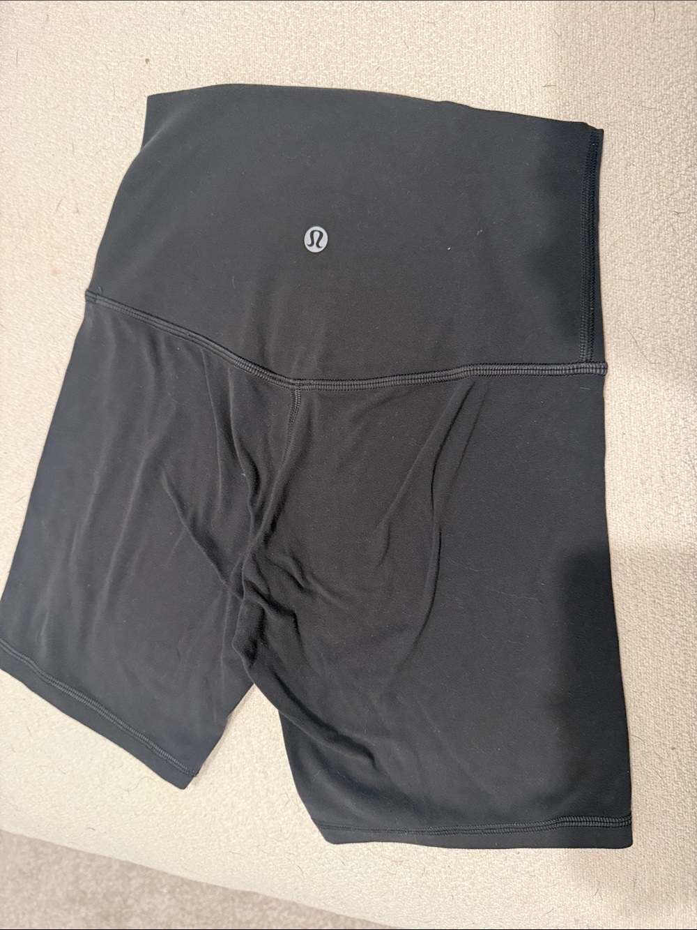 Charcoal Grey Lululemon Align Bike Shorts